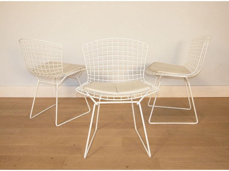 chaise bertoia blanche 