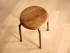 Tabouret vintage chene